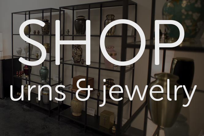 Shop urns and jewelry
