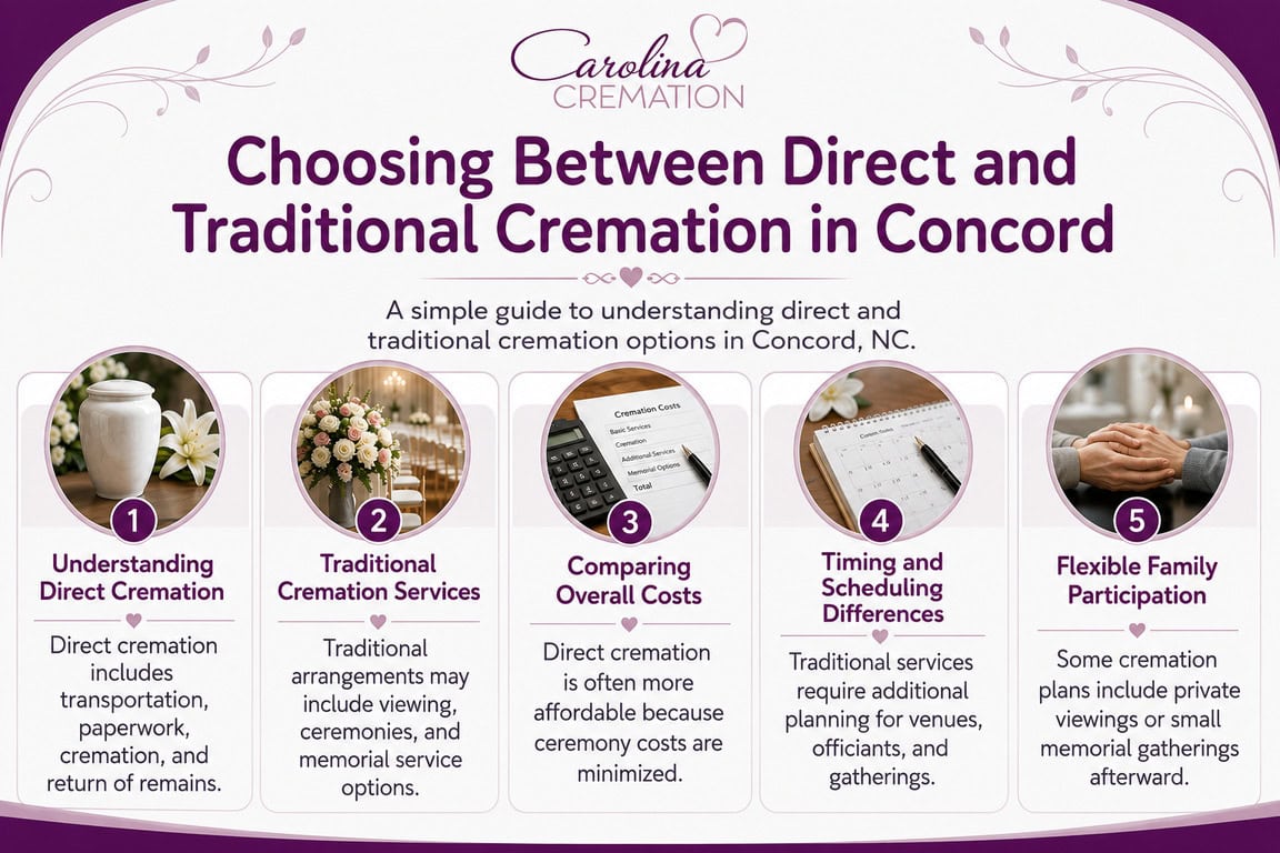 Choosing Between Direct and Traditional Cremation in Concord